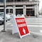 Signmission Faculty Parking With Up Arrow, A-Frame & 2 Decals Installed, Heavy-Duty Plastic Frame SBHD-D-2436-FacultyParkingWithUpArrow - alternate 5