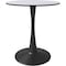 Leisuremod Bristol Modern Round Dining Table - MDF Wood Top with Powder Coated Steel Base BTBL-27MW - alternate 8
