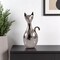 Homeroots 11" Silver Aluminum Cat Tabletop Sculpture 628124 - alternate 5