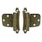 Brixwell Self-Closing Variable Overlay Flush Cabinet Hinges, 2-3/4in L, 2in W, Burnished Brass Finish BXB9297BB - alternate 1