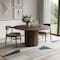 Homeroots 60" Brown Wood Pedestal Base Round Top Dining Table 720957 - alternate 6