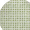 Homeroots 8' Artichoke Green And Ivory Round Geometric Washable Indoor Outdoor Area Rug 583266 - alternate 9