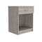 Homeroots 22" Light Gray Wood One Drawer Nightstand 479976 - alternate 6