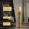 Kings County Tools Oil Lamp 16 in Tall Column Lamp with Antique-Style Brass Body & Glass Chimney Decorative Lantern GW78A05-24 - alternate 6