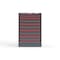 Strong Hold 10 drawer cabinet - (2x 2ft, 8x 3ft) - Red accents - Electronic Lock S3044-PPRAS-1003DS - alternate 1