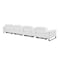 Homeroots 169" White Top Grain Leather Reclining Metal USB Sofa 720352 - alternate 8