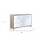 Homeroots 63" Champagne Solid and Manufactured Wood Mirrored Seven Drawer Triple Dresser 486521 - alternate 6