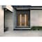 Vdomdoors Steel Double Doors Deux 1744 Natural Oak Sidelight Exterior Black Window Stainless Inserts Single M DEUX1744DEXD-OAKB-RH-W72+12 x H80 - alternate 8