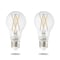 Bulbrite Solana 40-Watt Equivalent A19 Smart WIFI Connected LED Light Bulb, Clear, 2PK 861703 - alternate 1