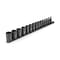 Tekton 3/8 Inch Drive Semi-Deep 6-Point Impact Socket Set with Rail, 15-Piece (1/4 - 1 in.) SID91118 - alternate 1