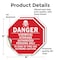 Signmission Danger Chemical Storage Authorized, 4 inch X 4 inch, Vinyl Decal, 2PK OC-D-2PACK-4-34 - alternate 4