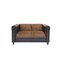Homeroots 54" Brown And Black Chenille Loveseat 530500 - alternate 5