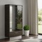 Homeroots 41in Silver and Gray Brown Accent Cabinet With One Drawer 366366 - alternate 7