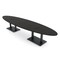 Skutchi Designs Oval Conference Table With Power Unit, 48 in W, 168 in L, Black HAR-OVL-48X168-DOU.BK-U999ST19-EBLK - alternate 1
