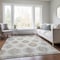 Homeroots 9' X 12' Ivory Khaki And Gray Southwestern Washable Indoor Outdoor Area Rug 615144 - alternate 9