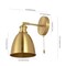 Jonathan Y Hudson 6.5" 1-Light Farmhouse Bohemian Iron LED Sconce, Brass Gold, 2PK JYL9911A-SET2 - alternate 10