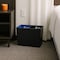Hapco Elmar Signature Dual Chamber Vegan Leather 18 Quart Rectangular Wastebasket, Monterey Black, 6PK SWB118MBLK - alternate 3