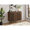 Monarch Specialties Accent Chest, 36-in. Wide, 2 Door Cabinet, Storage, Decorative, Dark Walnut Laminate, Mid Century I 2789 - alternate 3