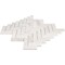 Daltile Eclessia Marble Natural Stone Herringbone Mosaic Honed, 10.70 SQFT Per Carton, 10PK M34613HERRMSHN - alternate 6