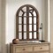 Homeroots 36" Brown Arch Wood Framed Standing Mirror 565122 - alternate 9