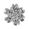 Homeroots 27" X 27" Gray and Off White Galvanized Metal Flower Hanging Dimensional Sculpture 483329 - alternate 5
