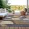 Homeroots 8' X 10' Brown Taupe And Wheat Geometric Washable Indoor Outdoor Area Rug 616721 - alternate 9