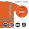 Ergodyne L Orange Class 2 Essential Hi-Vis T-Shirt 8282 - alternate 5