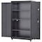 Sandusky Lee Heavy Duty Welded Steel Modular Tall Cabinet, 46x18x72, Black MF3F462472-9M - alternate 5