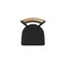 Holland Bar Stool Co Eleanor 30in Swivel Bar Stool with Pewter Finish, Medium Back and Black Vinyl Seat 880 - alternate 7
