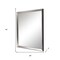 Homeroots 40" Silver Framed Accent Mirror 632807 - alternate 4