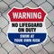 Signmission Pool Warning Shield Sign No Lifeguard On, 6 Inch X 6 Inch, Plastic Sign SHI-P-6-432 - alternate 5