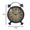 Homeroots 3" Round Blue Glass Analog Wall Clock 274545 - alternate 5