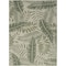 Homeroots 6' X 9' Ivory And Green Palm Leaf Indoor Outdoor Area Rug 550177 - alternate 1