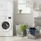 Basicwise Set of 2 Plastic Laundry Baskets with Handles Large & Small Ventilated Hampers, Grey QI003857GY.2 - alternate 7