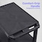 Luxor Utility Cart with Lipped Plastic Shelves, Thermoplastic Resin, 300 lb Load Capacity, 3 Shelves WT34E - alternate 13