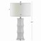 Jonathan Y Tiki 26.5 in. Ceramic LED Table Lamp, White JYL3015C - alternate 9