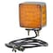 Grote Lighting Hi Count Double-Face LED Stop Tail Turn Lights, Amber, Chrome, 12V, Pedestal Mount G5543 - alternate 4