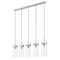 Z-Lite Fontaine 5 Light Linear Chandelier, Brushed Nickel, 44.25 In W 7002P5-5L-BN - alternate 1