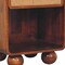 Homeroots 21" Chestnut Solid Wood Cane Rattan One Drawer Nightstand 722575 - alternate 4