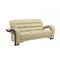 Homeroots 76" Beige Leather Sofa With Silver Legs 329515 - alternate 1