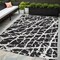 Homeroots 5' X 8' Black and White Abstract Washable Non Skid Indoor Outdoor Area Rug 559239 - alternate 1