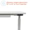 Motionwise Standing Desk, 24 in x48", Adjust Height 28" to 48", White Top, White Frame SDG48W - alternate 9
