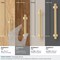 Amerock Davenport 3-3/4 in 96 mm Center-to-Center Champagne Bronze Cabinet Pull BP36605CZ - alternate 6