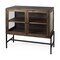 Homeroots Rustic Dark Brown Two Door Shadowbox Cabinet 391993 - alternate 1