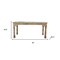 Homeroots 65" Brown Solid Wood Self-Storing Leaf Extendable Dining Table 719511 - alternate 10