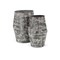 Homeroots Set of Two Gray Galvanized Metal Cylinder Floor Vases, 2PK 635604 - alternate 8