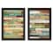 Homeroots Set Of Two Today is a New Day Faux Wood Slat Black Framed Print Wall Art, 2PK 405741 - alternate 5