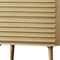 Homeroots Set of Two 23" Natural Solid Wood Ribbed Texture Two Drawer Nightstand, 2PK 712107 - alternate 5