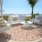 Homeroots 8' Coral And Ivory Round Damask Washable Indoor Outdoor Area Rug 595129 - alternate 7