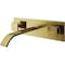 Vigo Titus Two Handle Single-Hole Wall Mount Bathroom Faucet in Matte Brushed Gold VG05002MG - alternate 1